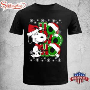 Snoopy Dog Merry Christmas Hohoho Unisex T-Shirt