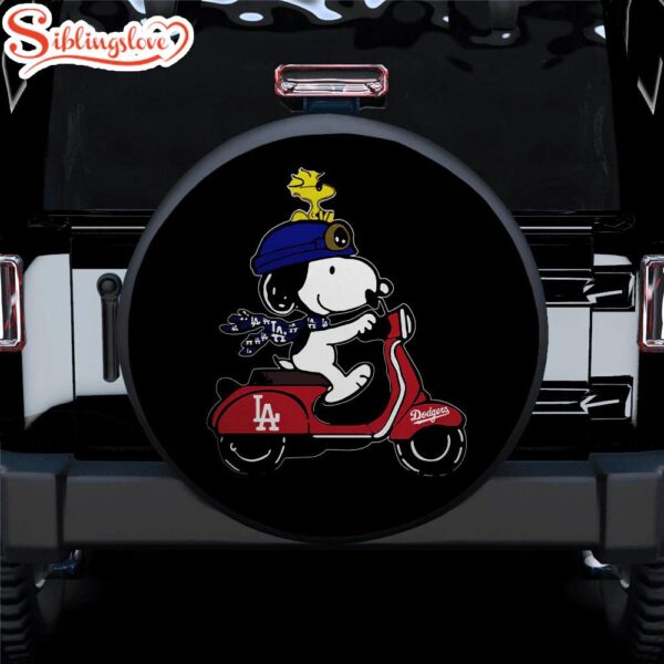 Snoopy Driving Moto Funny Car Spare Tire Covers Gift For Campers