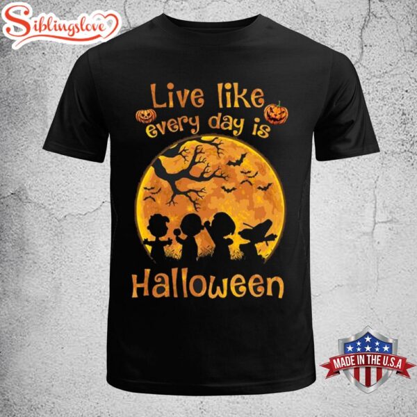 Snoopy Live Like Every Day Is Halloween Unisex T-Shirt