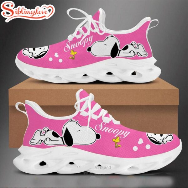 Snoopy Pink Clunky Max Soul Shoes Gift For Fans