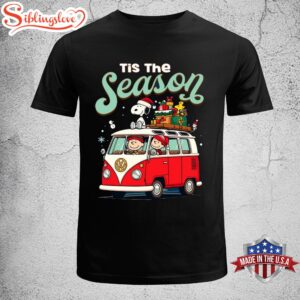 Snoopy With Friends Tis The Season Christmas Classic T-Shirt, Hodliday Shirt For Men Women