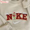 Snow Grinch Christmas Women Embroidered Sweatshirt Gift