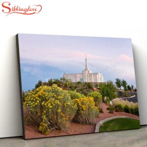 Snowflake Temple Desertscape Canvas Wall…