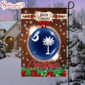 South Carolina Christmas House And Garden Flag Decor