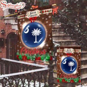 South Carolina Christmas House And Garden Flag Decor