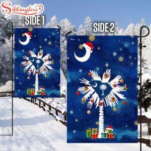 South Carolina Christmas Starry Night House And Garden Flag Decor