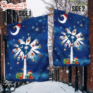 South Carolina Christmas Starry Night House And Garden Flag Decor