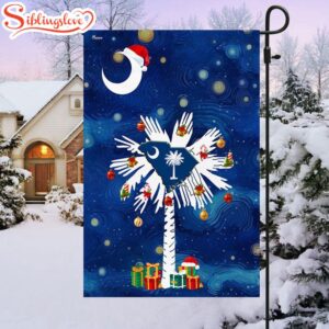 South Carolina Christmas Starry Night House And Garden Flag Decor