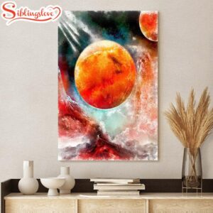 Space Galaxy Planet Canvas Wall…