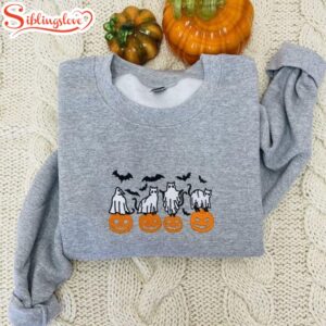 Spooky Season Embroidered Sweatshirt Fashion…