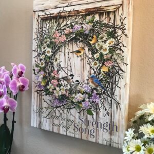 Spring Wreath Canvas Wall Art