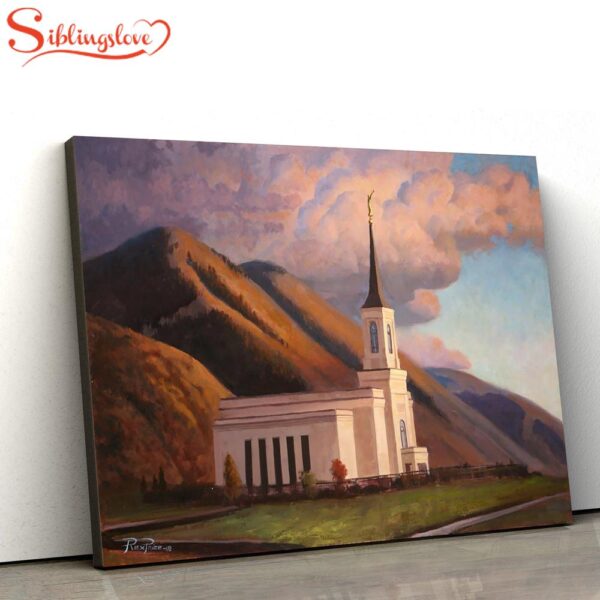 Star Valley Temple Canvas Wall Art Jesus Christ Picture Canvas Christian Wall Art