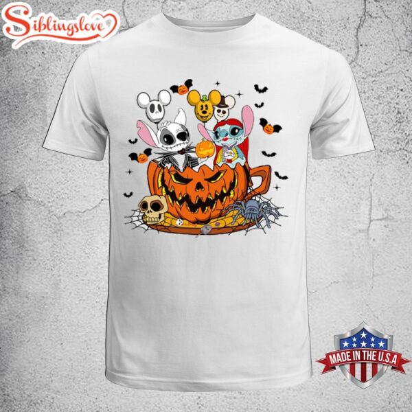 Stitch And Angel Halloween Day Unisex T-Shirt