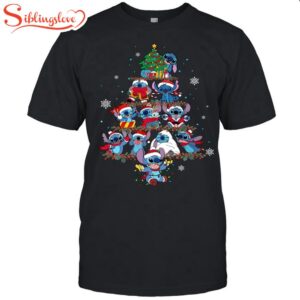 Stitch Christmas Tree Gifts Classic T-Shirt, Hodliday Shirt For Men Women