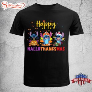 Stitch Happy Hallothankmas Unisex T-Shirt