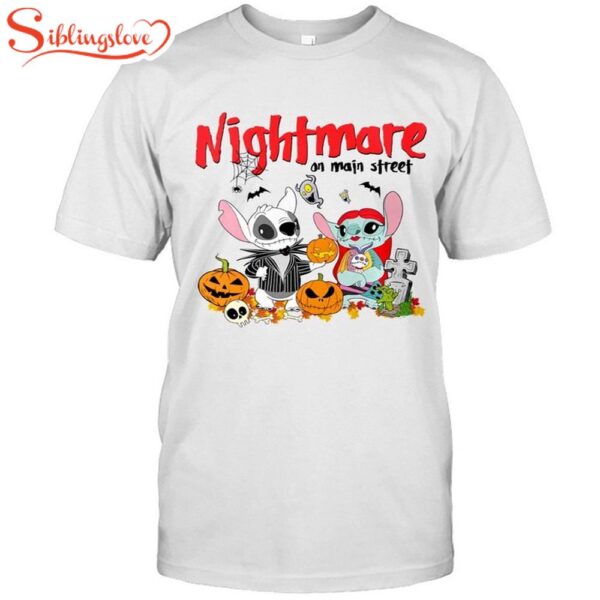 Stitch Nightmare On Main Street Holiday Classic Shirt