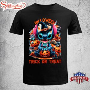 Stitch Trick Or Treat Halloween Day Pumpkin Unisex T-Shirt