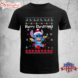 Stitch Wearing Santa Hat Merry…