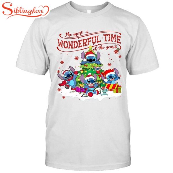 Stitch Xmas Time Of The Year Classic T-Shirt, Hodliday Shirt For Men Women