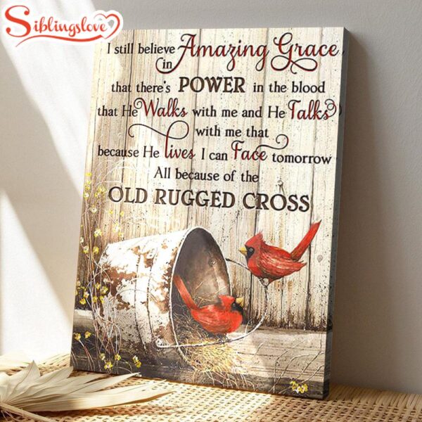 Stunning Cardinal Canvas I Still Believe Bible Verse Canvas Wall Art Scripture Canvas