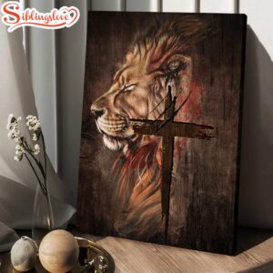 Stunning Lion Face Antique Cross…