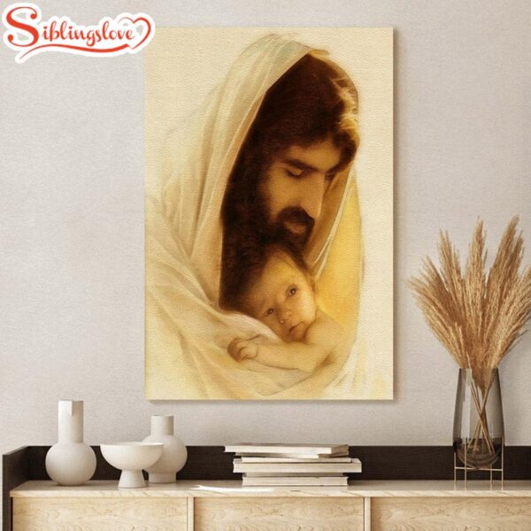 Suffer The Little Children Canvas Wall Art Jesus Canvas Pictures