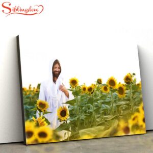 Sunflower Christ Canvas Picture Jesus…