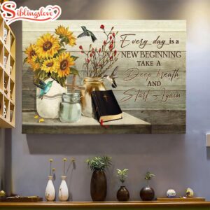 Sunflower Painting Bible Hummingbird Every…