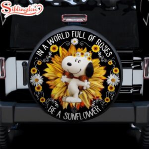 Sunflower Snoopy Car Spare Tire…