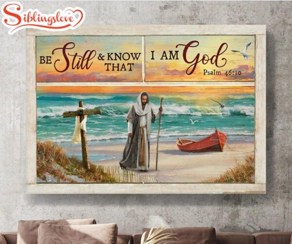 Sunset Be Still And Know That I Am God Canvas Wall Art