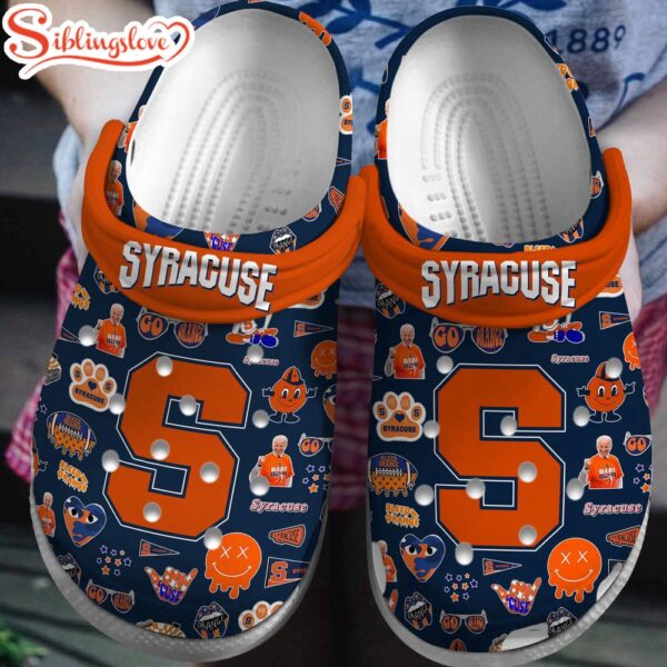 Syracuse Orange NCAA Sport Clogs Shoes Comfortable For Men Women