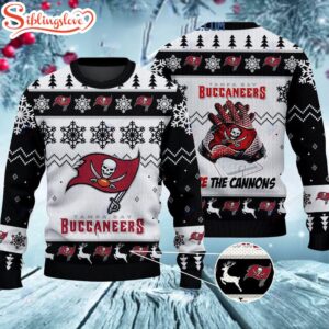 Tampa Bay Buccaneers Fire The Cannons Christmas Ugly Sweater