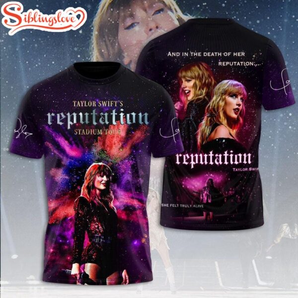 Taylor Swift Reputation 3D All Over Print T-Shirt  Music 3D Shirt For Fans