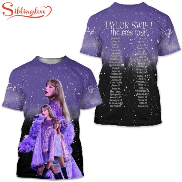 Taylor Swift The Eras Tour Music All Over Print T-Shirt  Music 3D Shirt For Fans