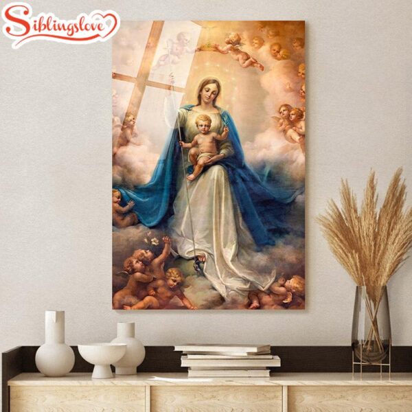 Tempered Glass Wall Art Virgin Mary Christian Church Decor Jesus Christ Canvas