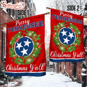 Tennessee Christmas House And Garden Flag Decor