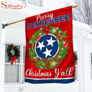 Tennessee Christmas  Garden House Flag Holiday Flag Decor