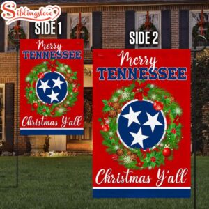 Tennessee Christmas House And Garden Flag Decor