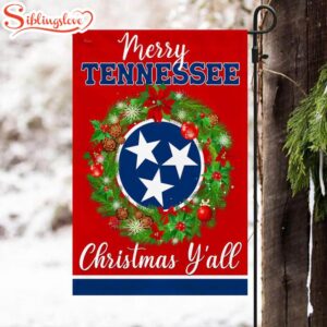 Tennessee Christmas House And Garden Flag Decor