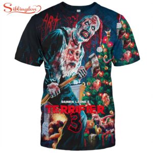 Terrifier 3 Christmas Movie Poster 2024 All Over Print T-Shirt