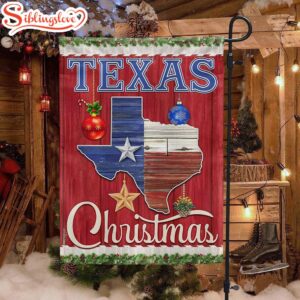 Texas Christmas House And Garden Flag Decor