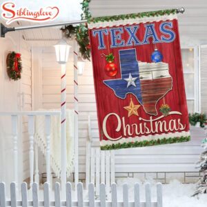 Texas Christmas Garden House Flag…