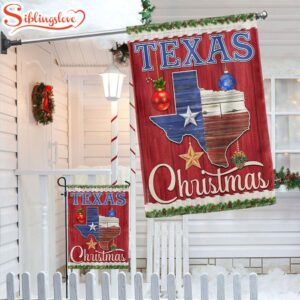 Texas Christmas House And Garden Flag Decor