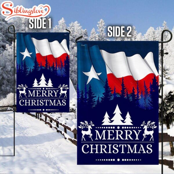 Texas Christmas Merry Christmas Y’all Garden House Flag Holiday Flag Decor