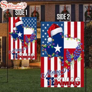 Texas Christmas State Merry Texmas Bluebonnet American House And Garden Flag Decor