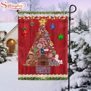 Texas Christmas Tree Merry Christmas Y'all House And Garden Flag Decor