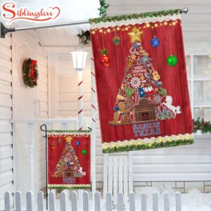 Texas Christmas Tree Merry Christmas Y'all House And Garden Flag Decor