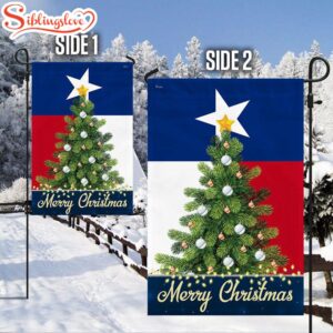 Texas Merry Christmas House And Garden Flag Decor