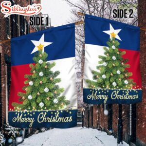 Texas Merry Christmas House And Garden Flag Decor