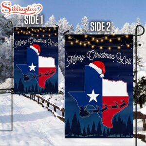 Texas Merry Christmas Y'all House And Garden Flag Decor